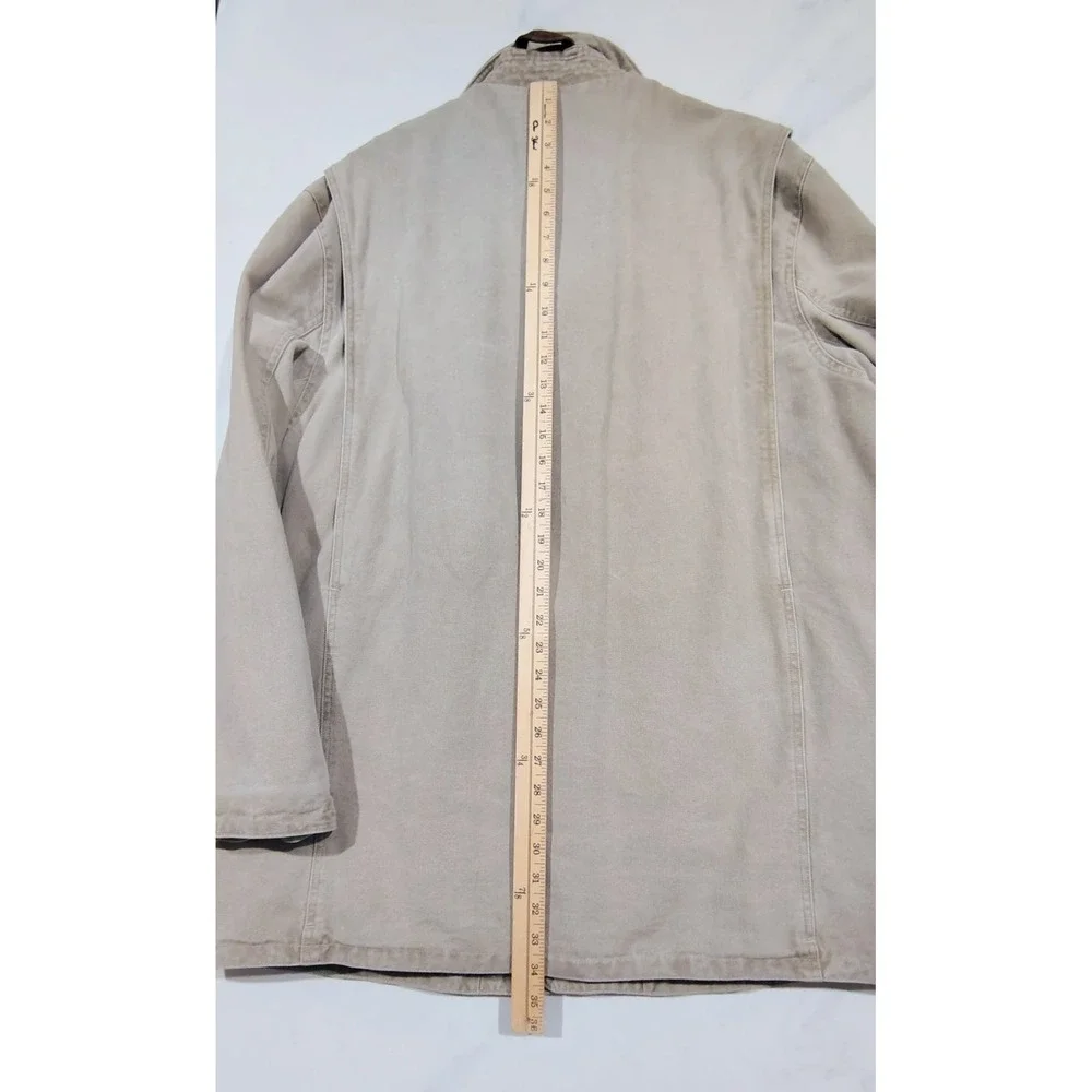 Vintage 80s Banana Republic Jacket  Mens Cotton Canvas Chore  Safari  Field XL